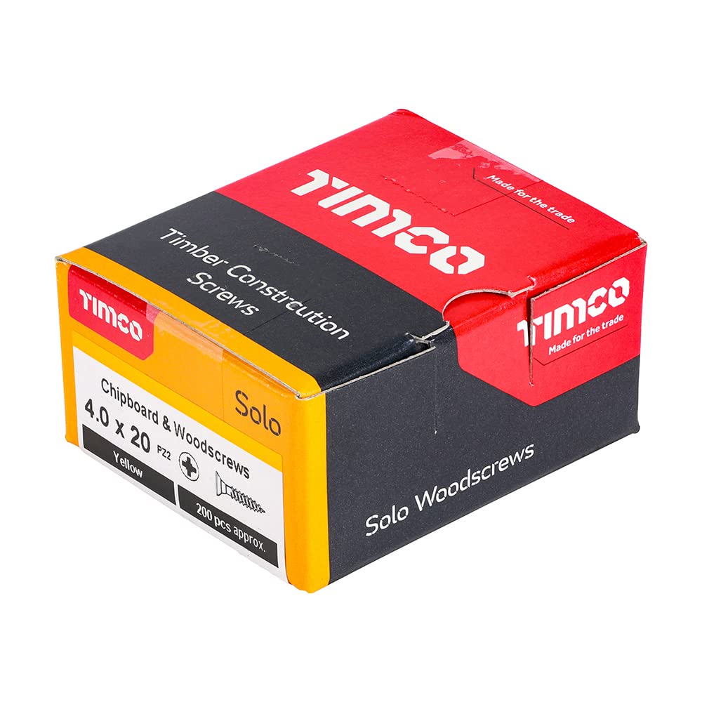 TIMCO Solo Chipboard & Woodscrews - Gold - 6.0 x 90mm - 60090SOLOC