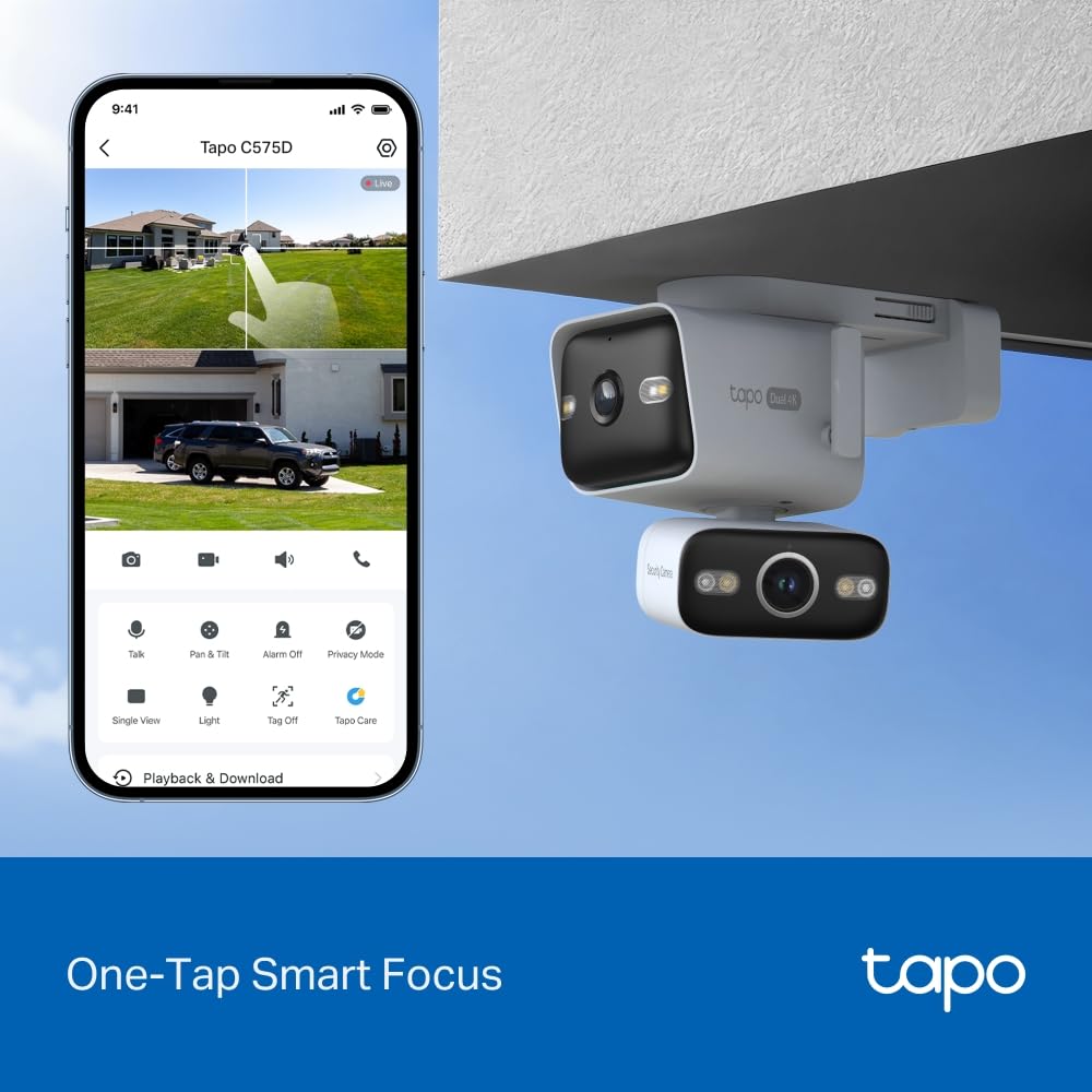 Tapo C216 2K 3MP Pan/Tilt Indoor Outdoor Security Camera Spotlights Camera