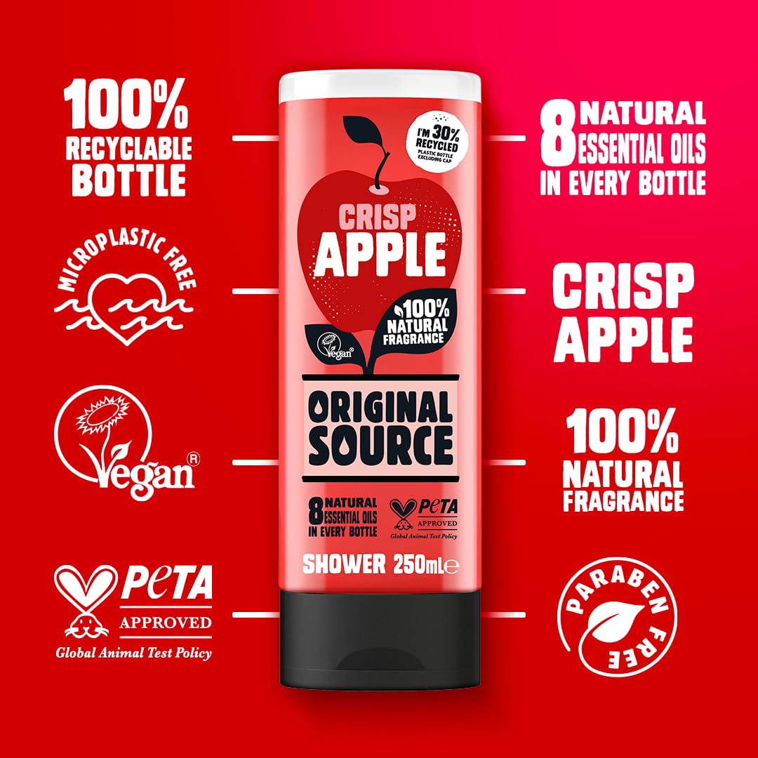 Original Source Coconut & Shea Butter Shower Gel, 6x250ml