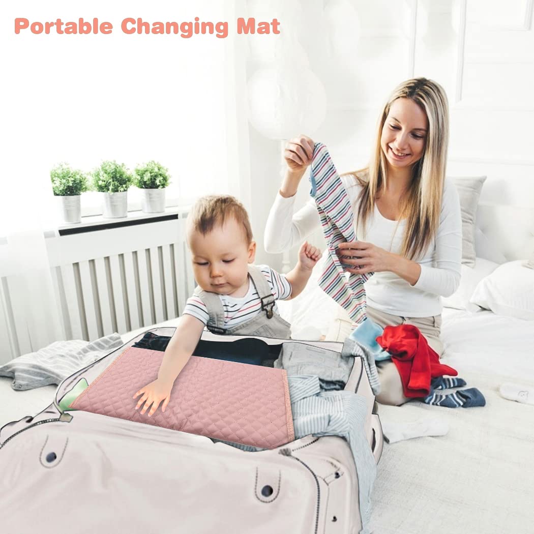 Lekebaby Foldable Travel Changing Mat Portable Baby Change Mat, Grey