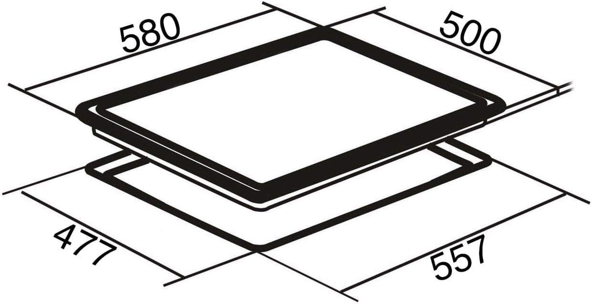 SIA 60cm Electric Hob, Stainless Steel, Solid Plate, 4 Zone, PHP601SS