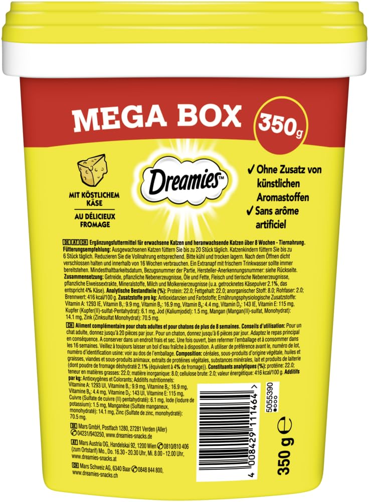 Dreamies Cat Treats Cheese 60g