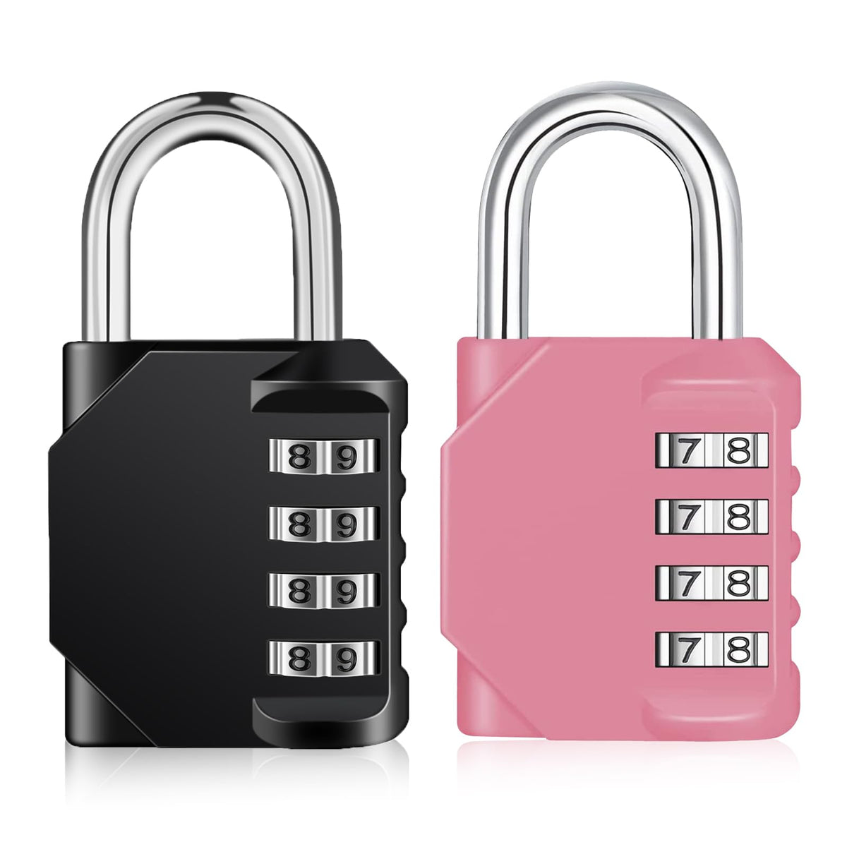 ZHEGE Combination Padlock, 4 Digit Coded Padlock (Sky Blue)