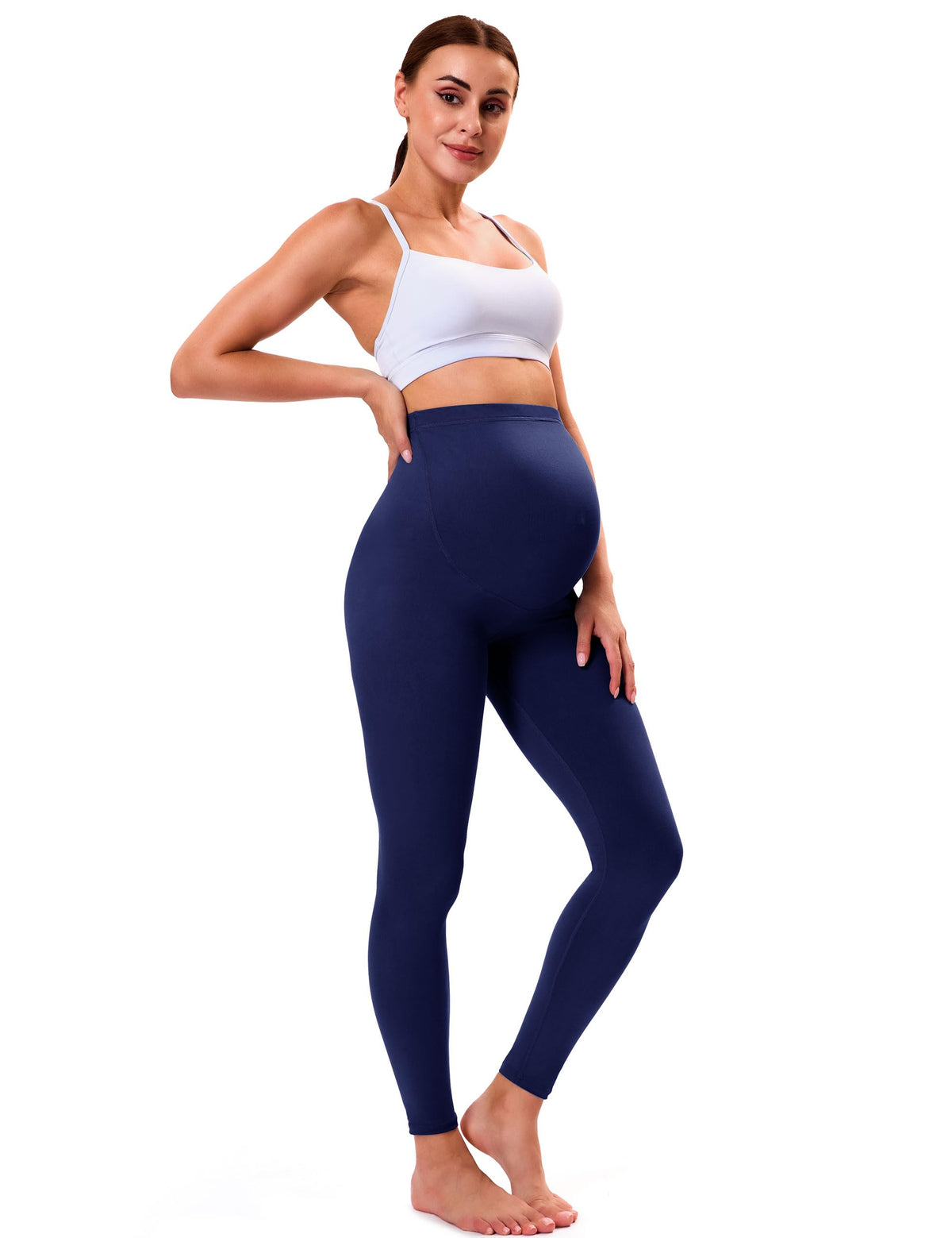 VALANDY Creamlush Over Bump Maternity Leggings for Women
