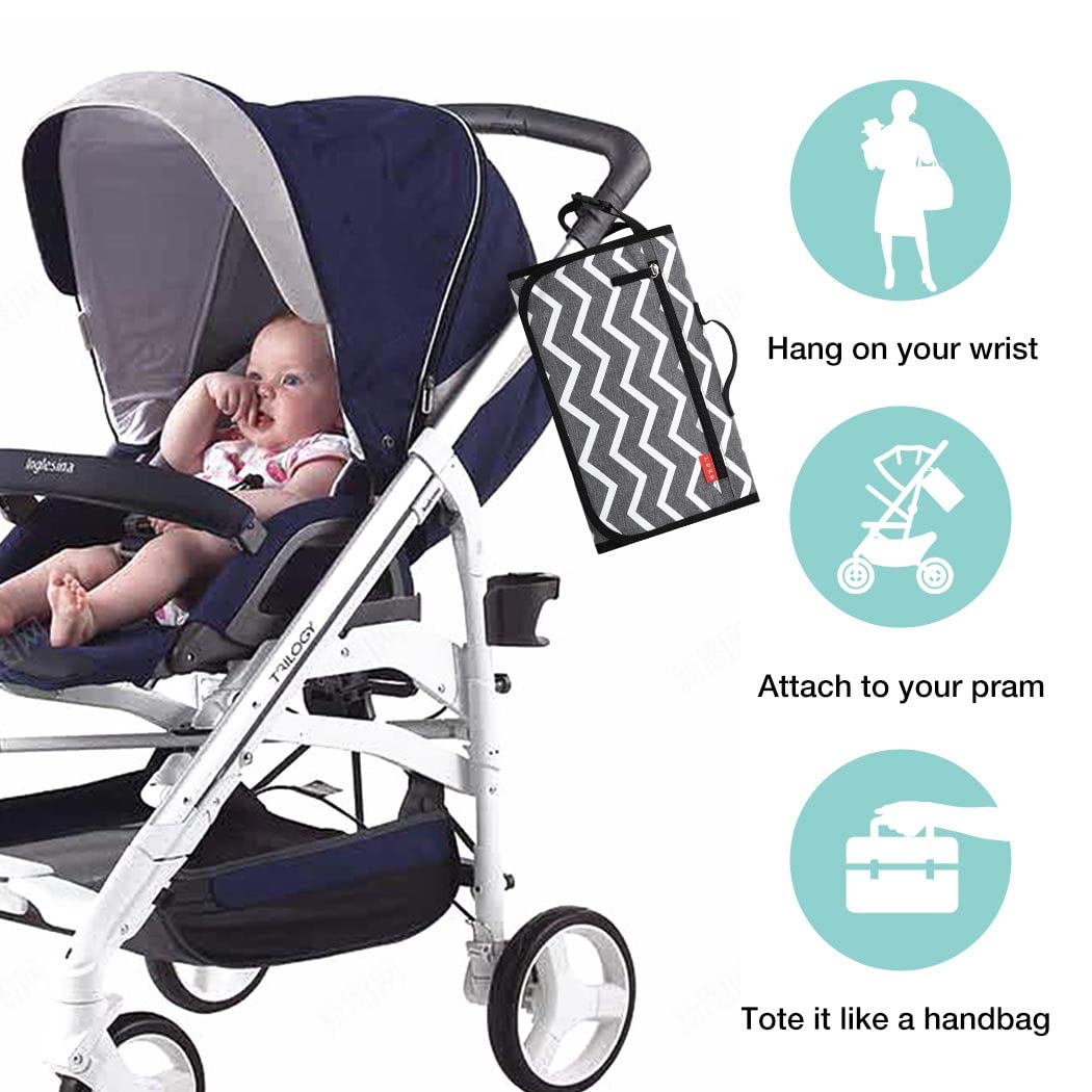 Lekebaby Portable Nappy Changing Mat Travel Baby Change Mat