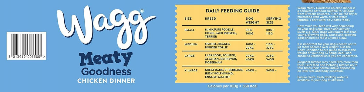 Wagg Meaty Goodness Complete Dry Adult Dog Food Beef 12kg