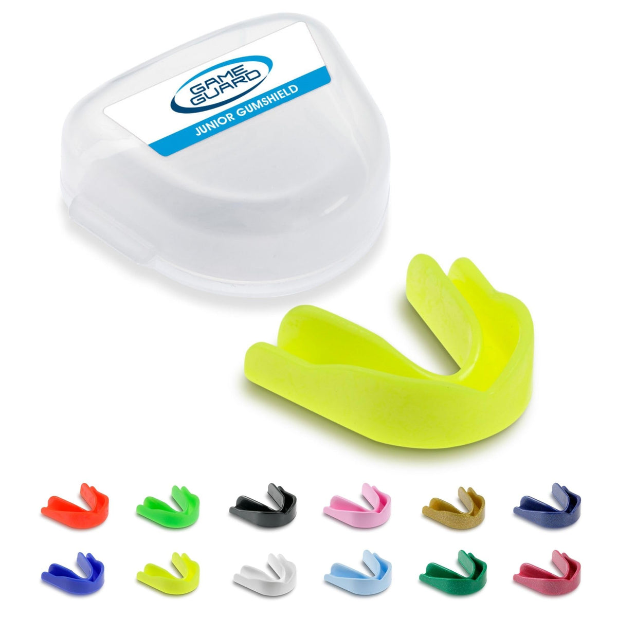 GAME GUARD Sports Mouthguard – Easy Fit Boil & Bite Gum Shield for Kids/Junior (Age 8+) – Mouth Guard for Rugby, Hockey, GAA – Ideal for Schools and Clubs (Baby Pink)