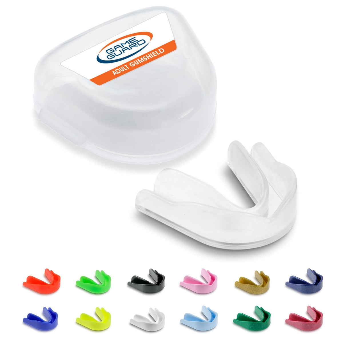 GAME GUARD Sports Mouthguard – Easy Fit Boil & Bite Gum Shield for Kids/Junior (Age 8+) – Mouth Guard for Rugby, Hockey, GAA – Ideal for Schools and Clubs (Baby Pink)