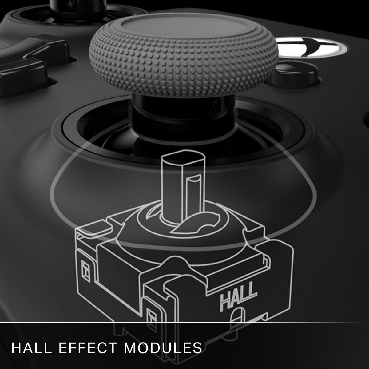 PowerA Advantage Plus Wired Controller for Xbox Series X|S - Moonlit Palms, officially licensed, adjustable height thumbsticks, hall effect, mappable buttons, works with Xbox One and Windows 10/11 PC