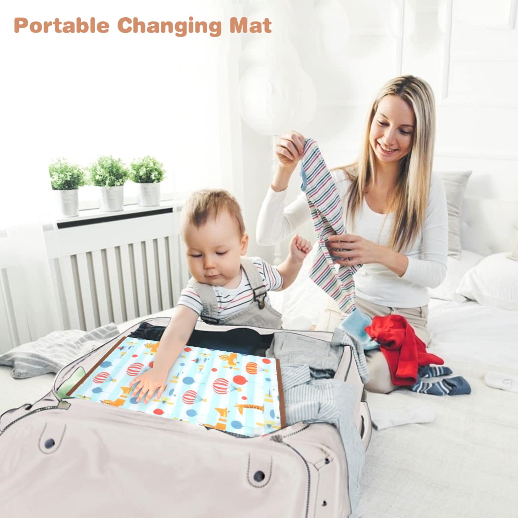 Lekebaby Foldable Travel Changing Mat Portable Baby Change Mat, Grey
