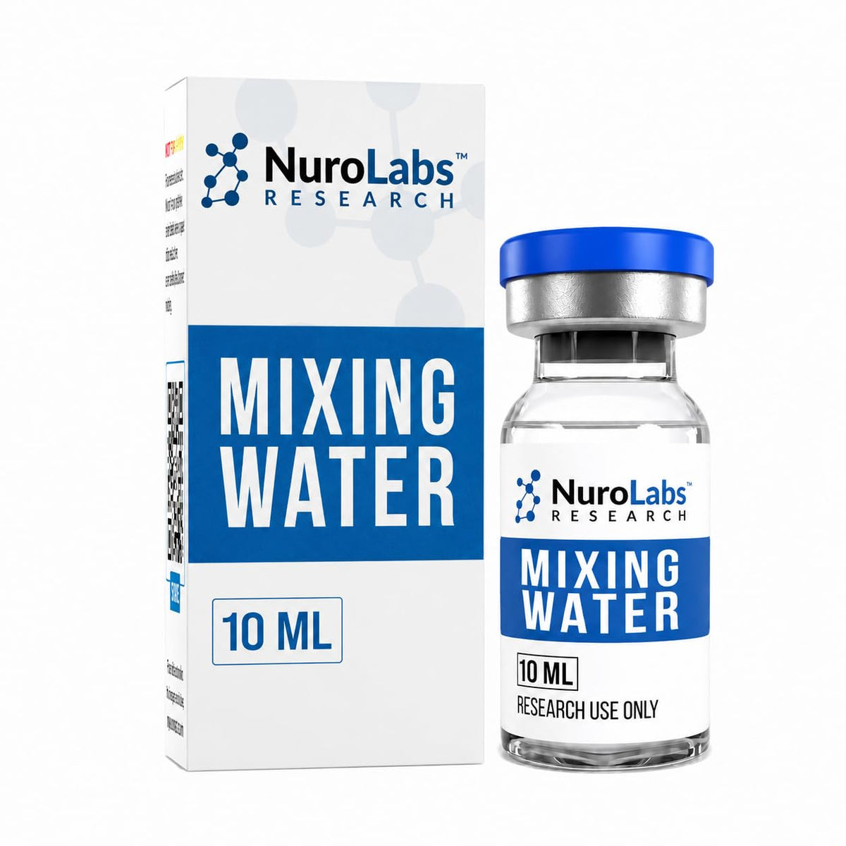 Mixing Water 10ml | Water Solution | Multi-Use Glass Vial | Securely Sealed |