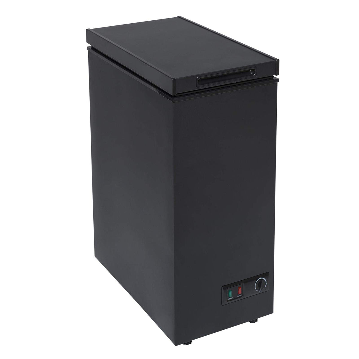 SIA Chest Freezer 53L, Removable Wire Basket, Slimline, Black, CHF60B