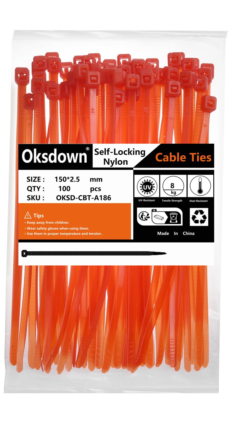 100 Pack Yellow Plastic Cable Ties 300mm×3.6mm Heavy Duty Strong Nylon Premium Self Locking 12 inch/30 cm Long Zip Tie Wraps