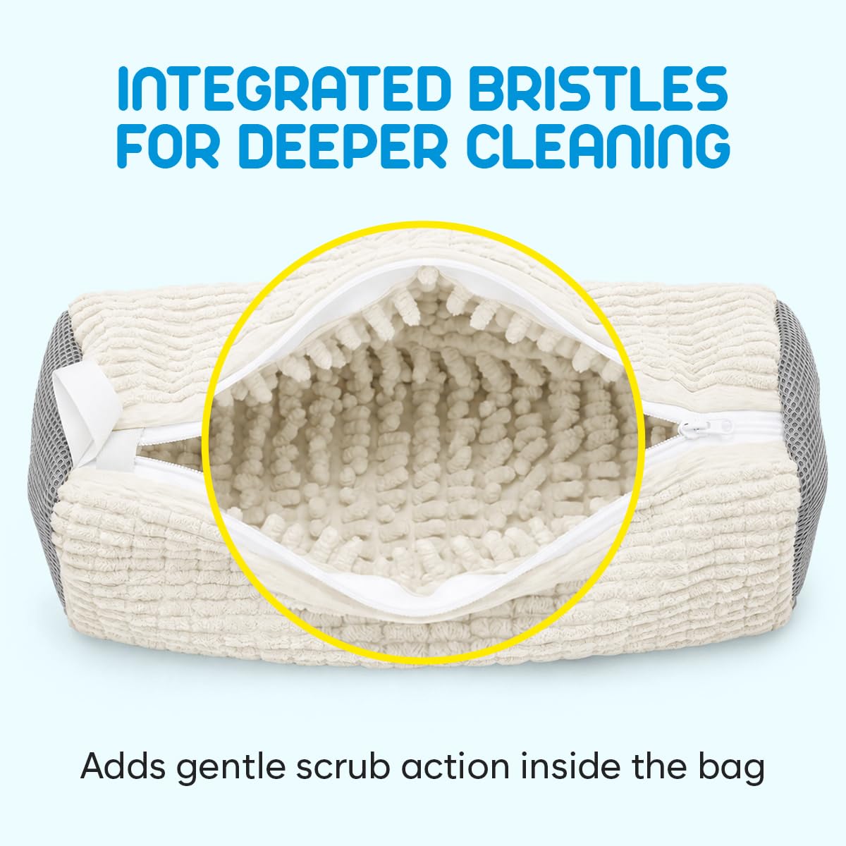 Shoe Washing Bag, 2 Pack, for Washer and Dryer, Reusable Cleaning Sack
