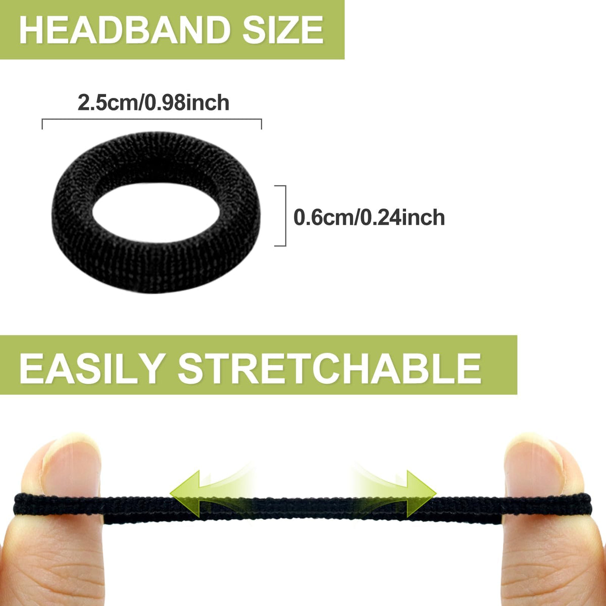 Hanyousheng 200 Pcs Baby Hair Bands, Multicolor Toddler Hair Bobbles, Baby Hair Bobbles, Toddler Hair Bands, Seamless Elastic HairBands, BabyHair Ties, for BabyGirls Kids Toddlers