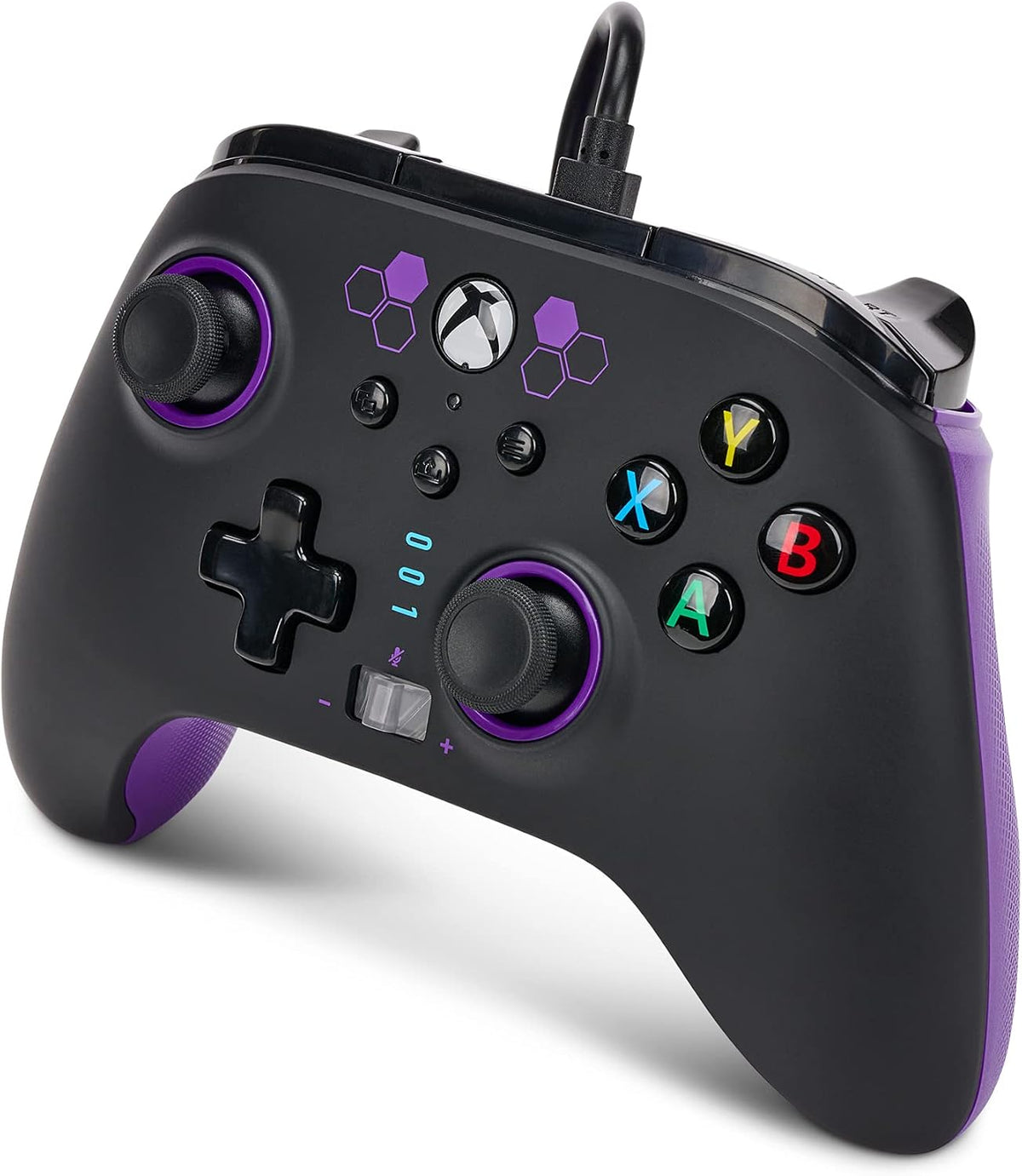 PowerA Enhanced Wired Controller for Xbox Series X|S, Wired Video Game Controller, Gamepad for Xbox X and S, Officially Licenced by Xbox, 2 Years Manufacturer Warranty - Purple Hex