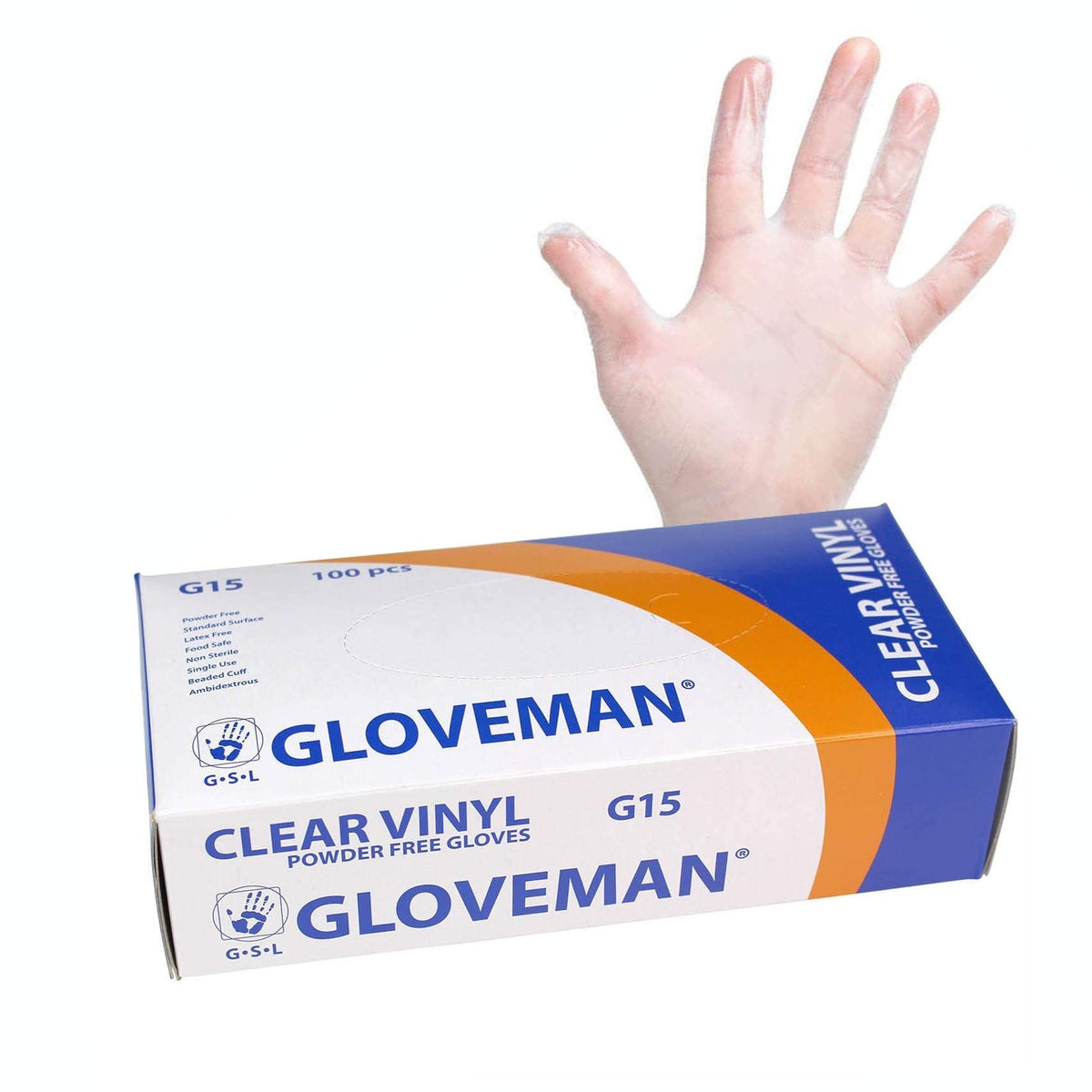 Clear Vinyl Gloves Small – Disposable Powder-Free & Latex-Free Gloves (Box of 100) – Food Prep, Cleaning & Hygiene
