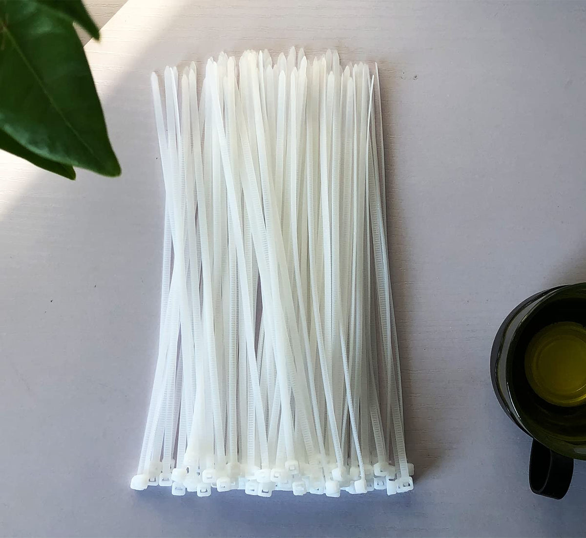 100 Pack Yellow Plastic Cable Ties 300mm×3.6mm Heavy Duty Strong Nylon Premium Self Locking 12 inch/30 cm Long Zip Tie Wraps