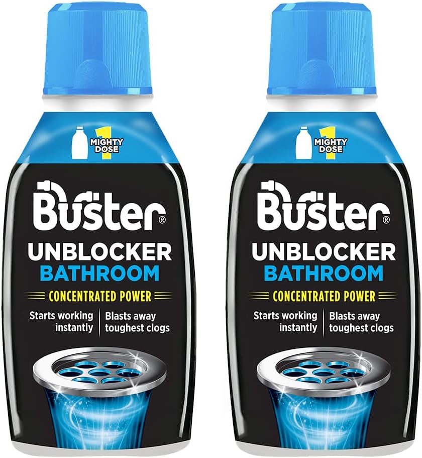 Buster Bathroom Drain Unblocker (Pack of 2 x 300ml)