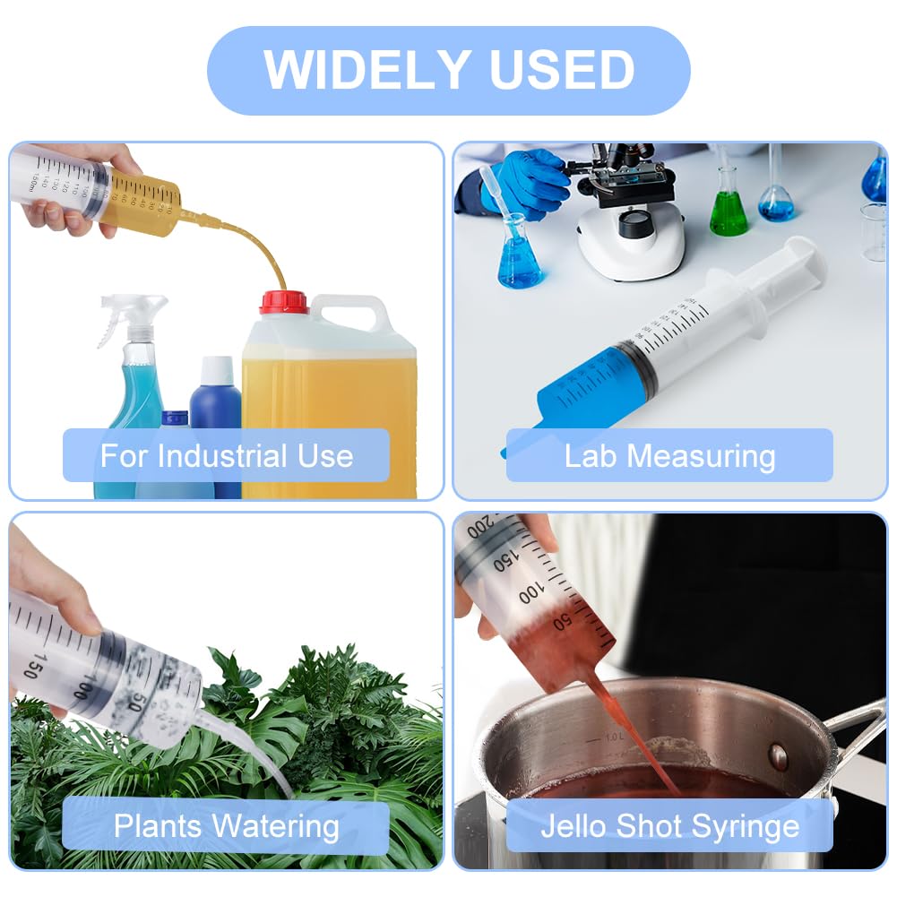 OFFCUP Plastic Syringes, 3pcs 20ML No Needle Syringe Individually Packaged