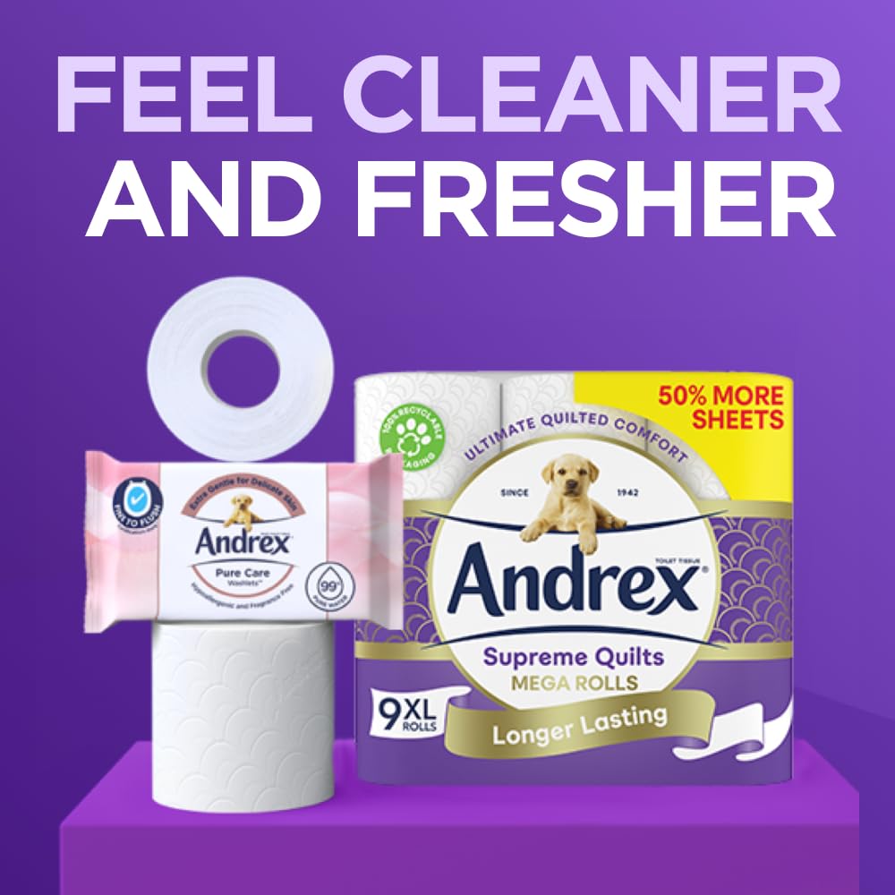 Andrex Ultimate Quilts Toilet Roll - 9 Mega Toilet Rolls