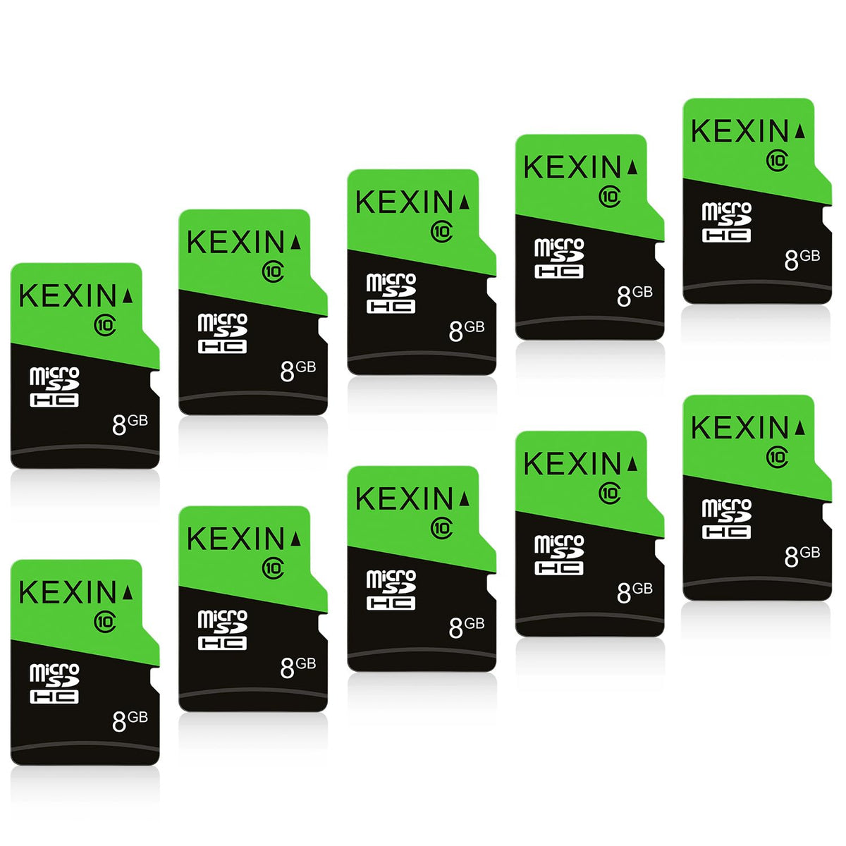 KEXIN Micro SD Card 8GB, MicroSDHC UHS-I Class 10, Mini SD Card, Memory Card for Smartphone, Tablet, Camera