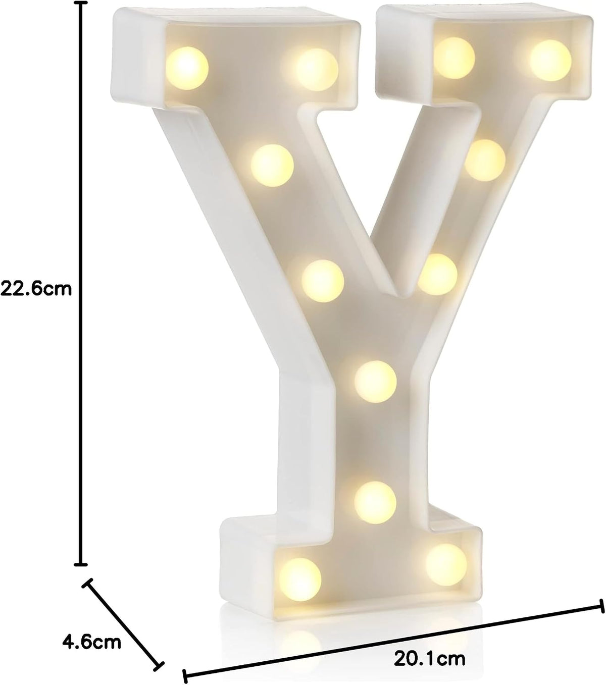 Auraglow LED Light Up Letter C Sign, Battery Powered Party Decoration