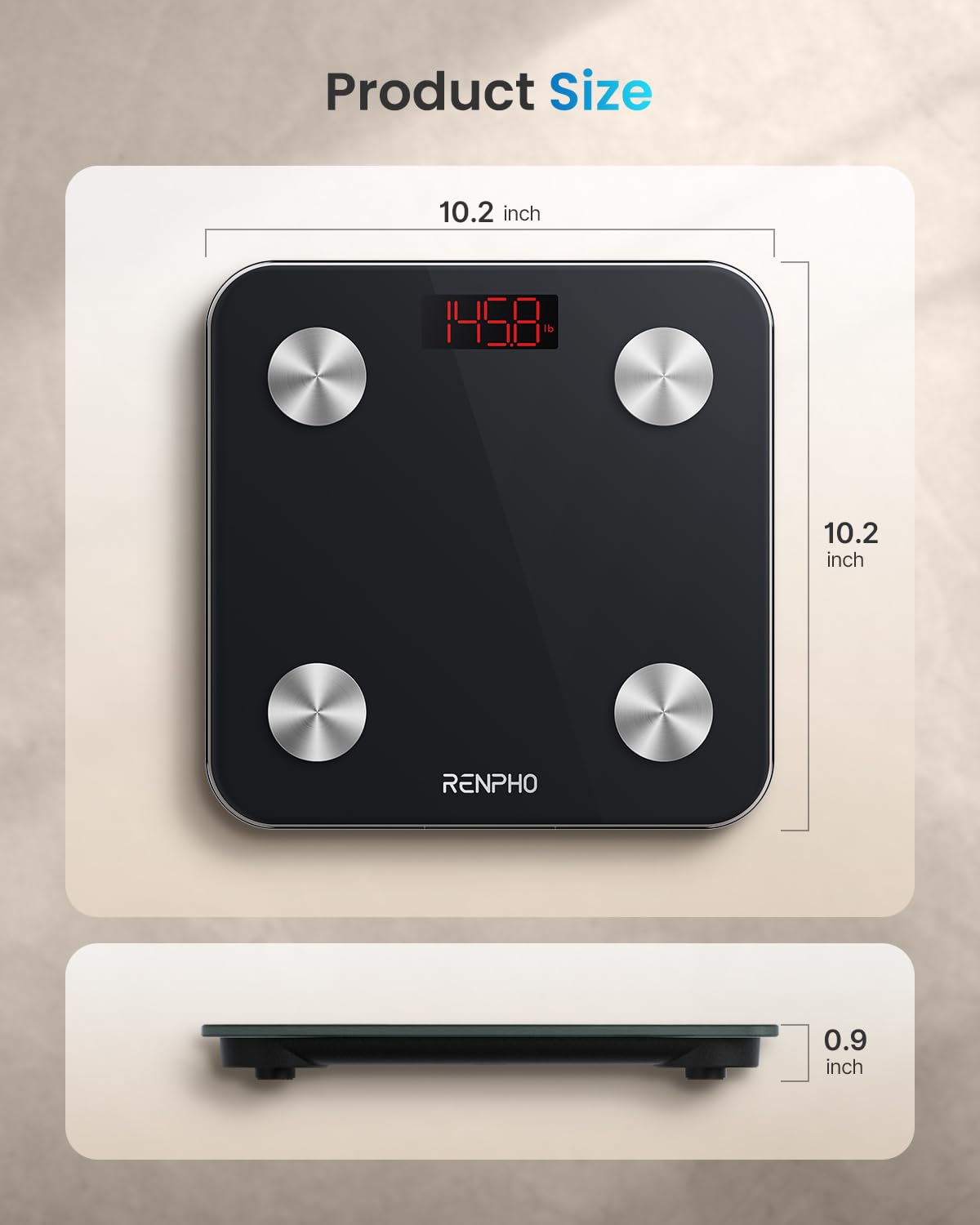 RENPHO Scales for Body Weight with App, 13 Body Metrics Tracking, Elis 1
