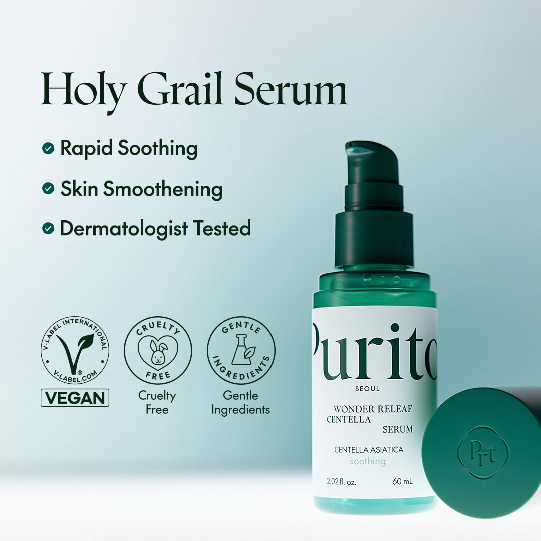 PURITO Centella Unscented Serum for Sensitive Skin, 60mL