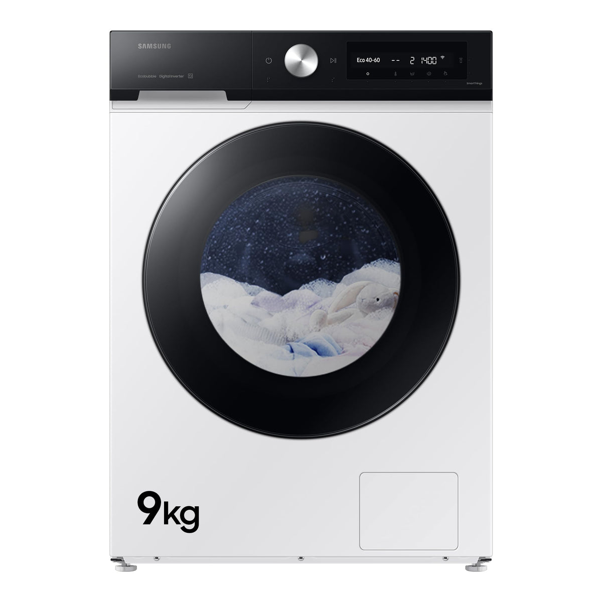 Samsung Series 6 AI Energy Washing Machine, 9kg, 1400rpm, Black, WW90DG6U25LBU1