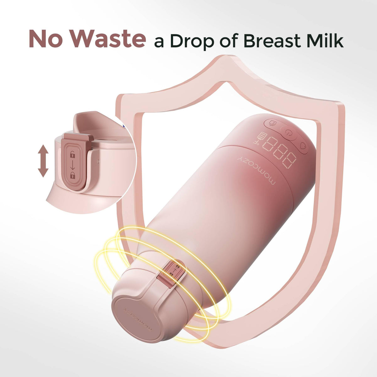 Momcozy Portable Bottle Warmer for Breast Milk & Water, Dual Fast Heating