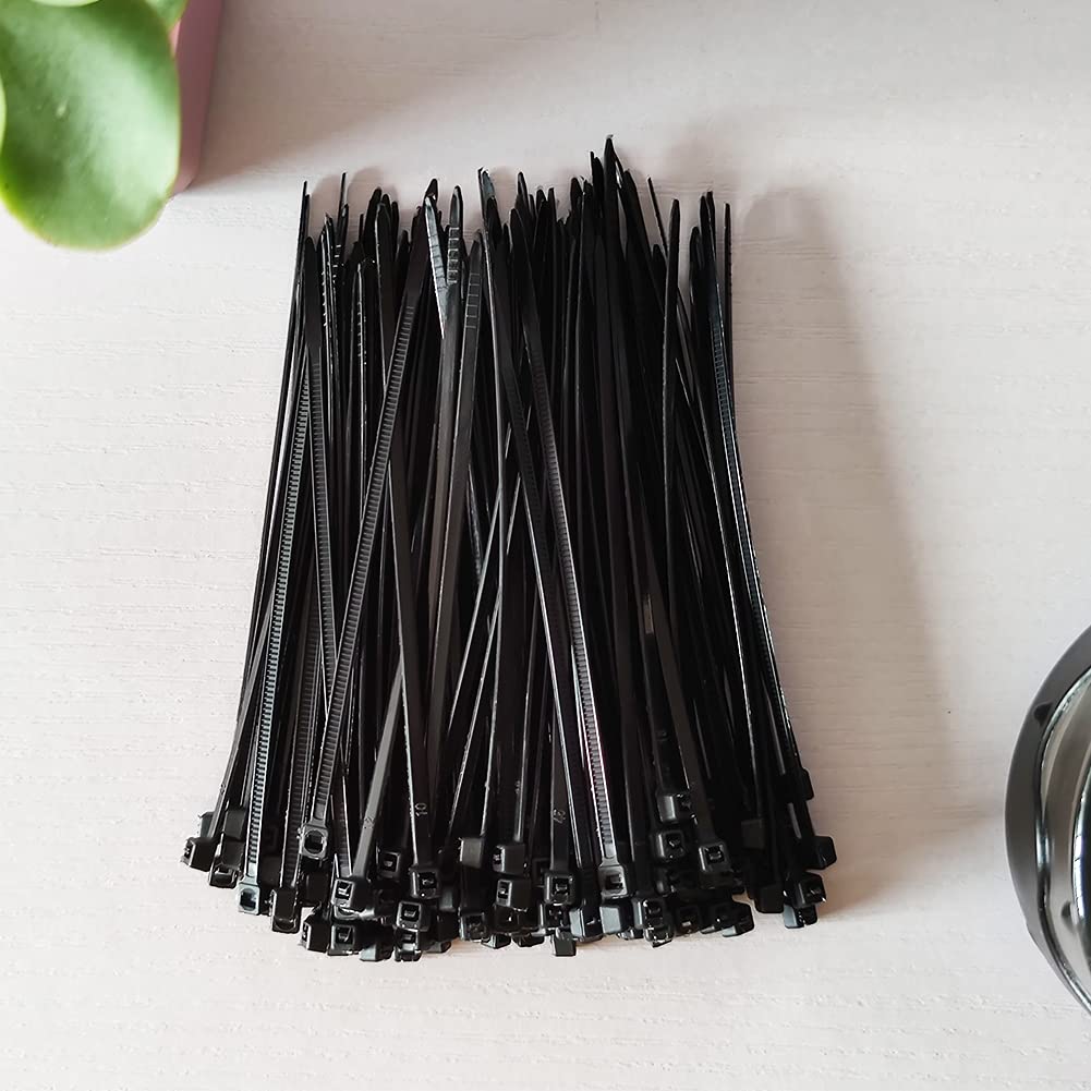 100 Pack Yellow Plastic Cable Ties 300mm×3.6mm Heavy Duty Strong Nylon Premium Self Locking 12 inch/30 cm Long Zip Tie Wraps