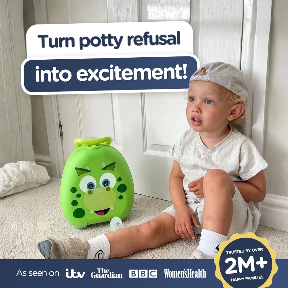 My Carry Potty - Travel Potty, Award-Winning Portable Toddler Toilet Seat for Kids to Take Everywhere (Ladybird)