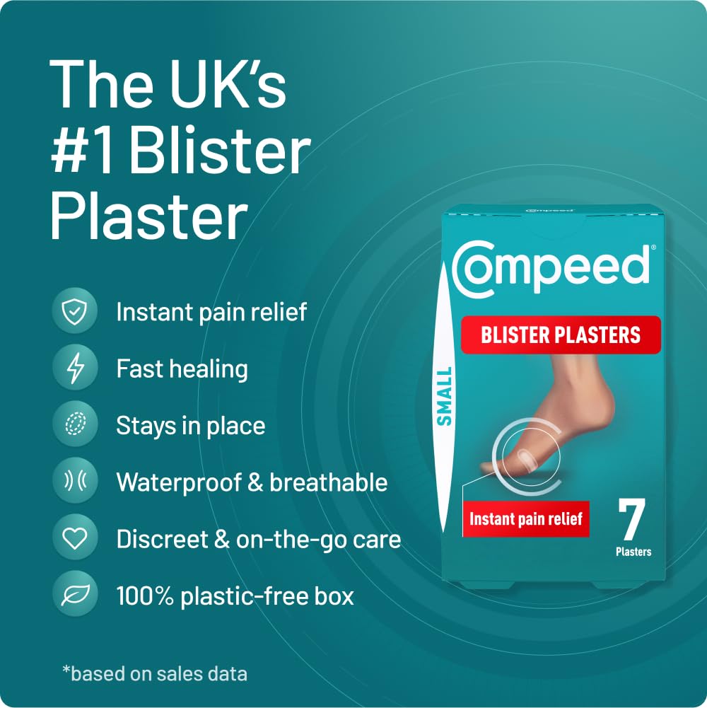 Compeed Medium Blister Plasters, Hydrocolloid, Pack of 12
