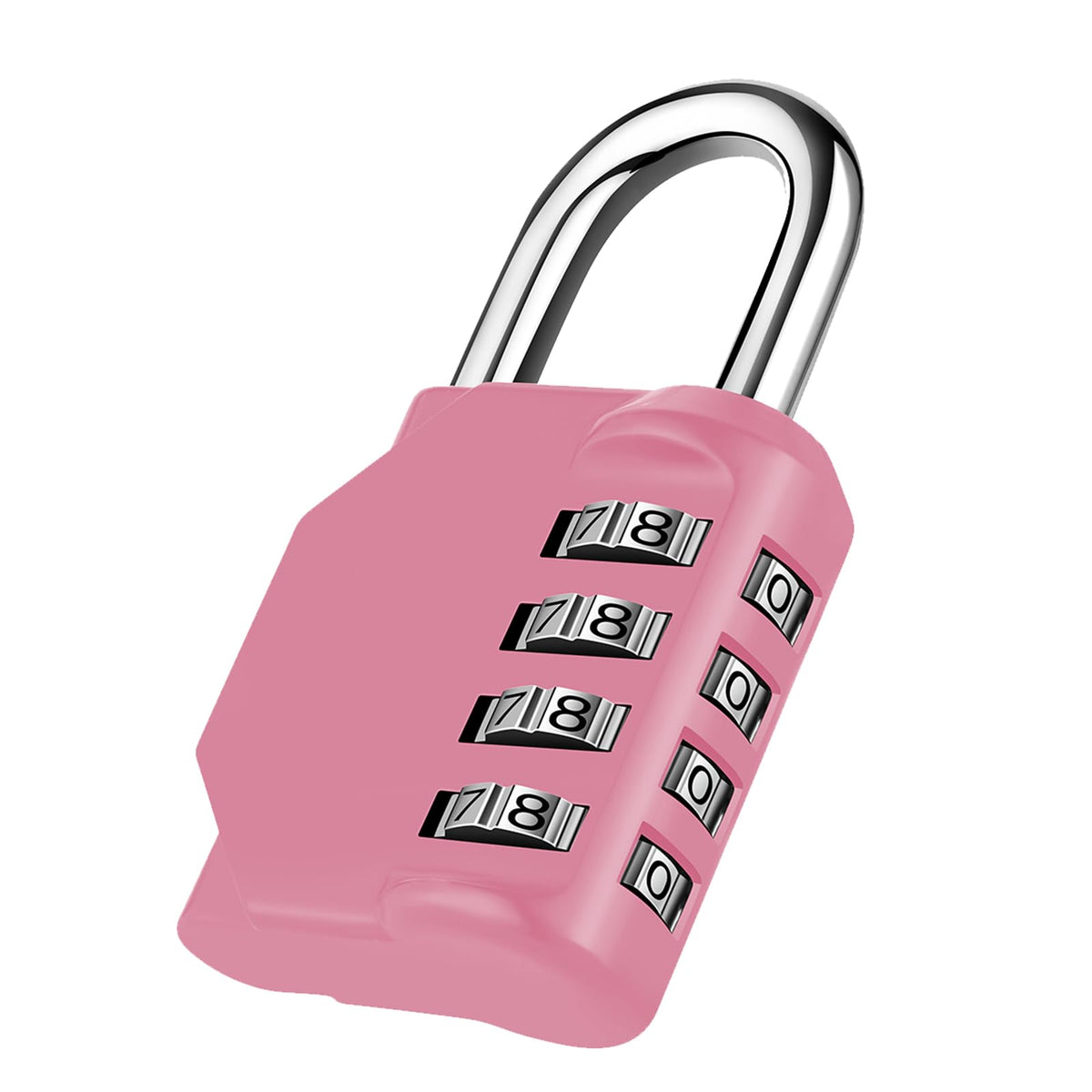 NAGE Padlocks with Code, Combination Lock 4 Digit Gym Locker (1P, Red)