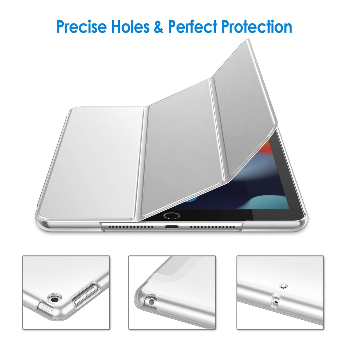 JETech Case for iPad 9th/8th/7th Gen 10.2", Beige