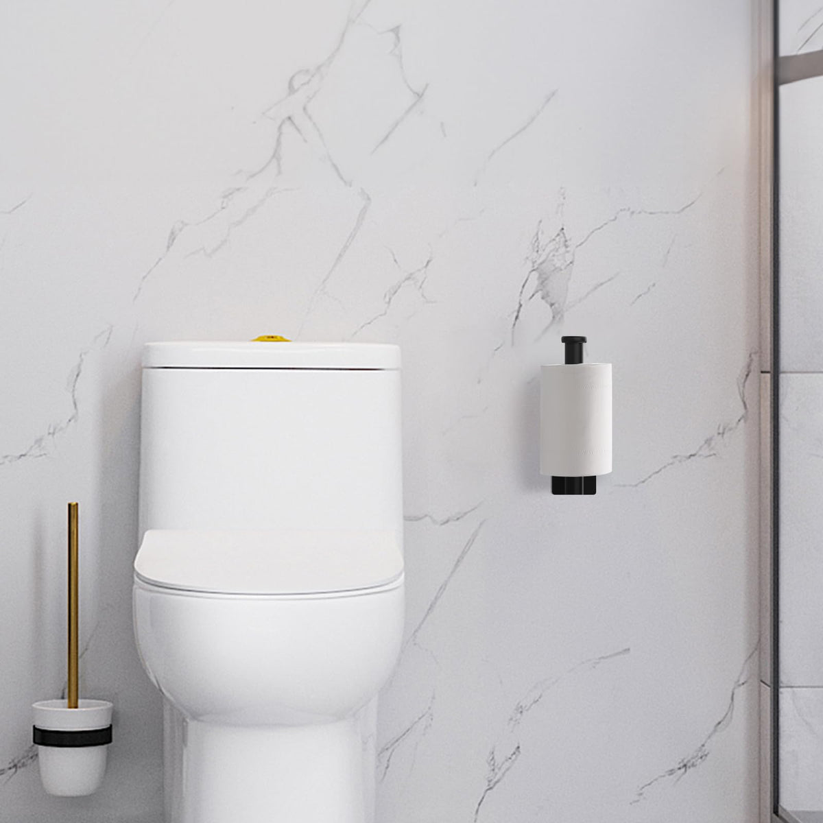 Ibergrif Silver Chrome Wall Mounted Toilet Roll Holder
