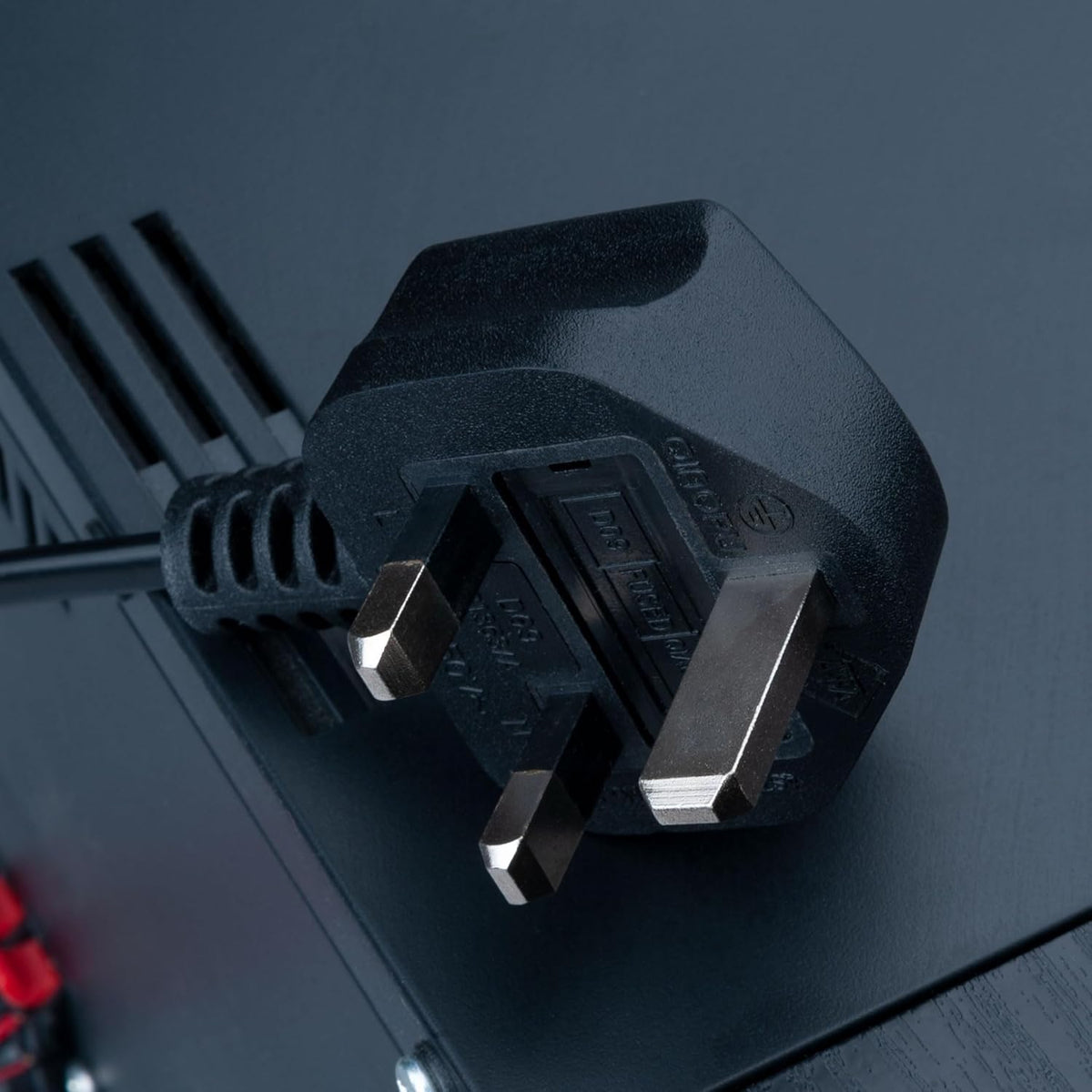 Keple 2m Figure 8 Power Lead - C7 2 Pin Mains Cable Compatible with PS5 PS4 Xbox Samsung LG HP Canon Sony Pixma Panasonic Brother Philips Sharp JVC Asus Toshiba - Printers TV etc. UK Plug (Black)