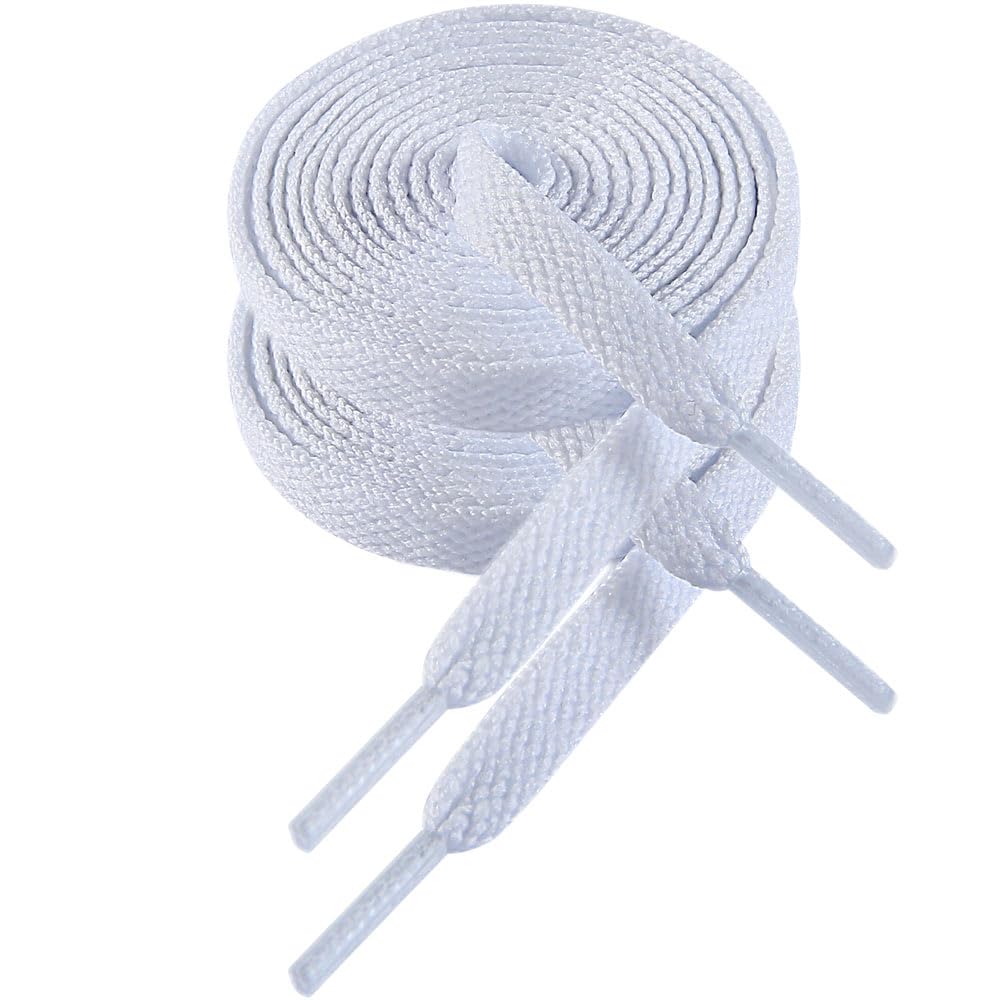 VSUDO 8mm Flat Shoe Laces for Trainers, Trainer Laces, Shoelace for Sneaker