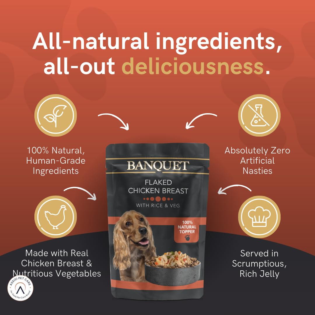 HiLife Banquet Adult Wet Dog Food, Mixed Multipacks Classic Collection & Supreme Selection, Made with 100% Natural Ingredients (36 Pouches x 100g)