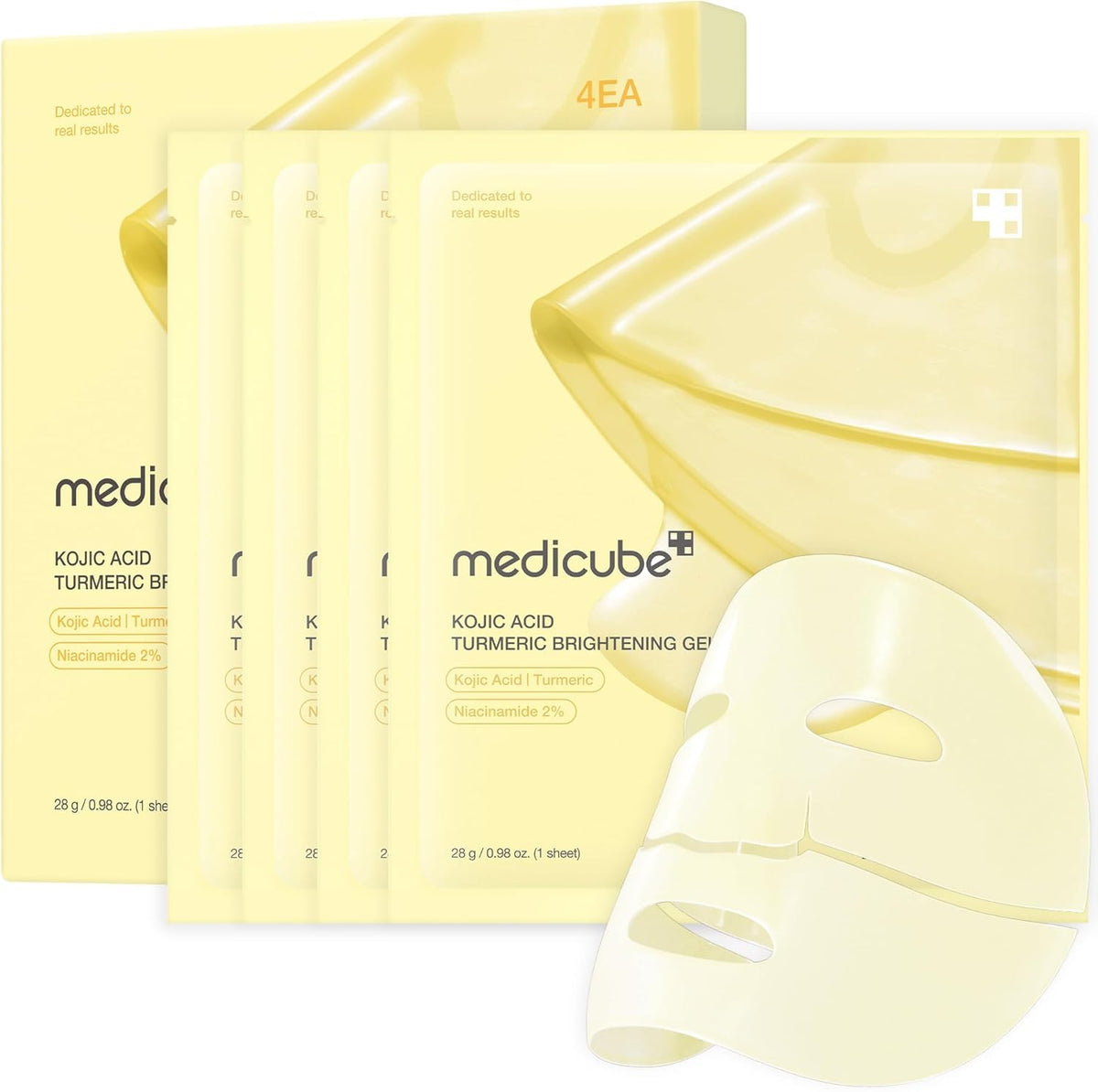 medicube Jelly Gel Mask with Salmon DNA PDRN Pink Collagen, 4EA