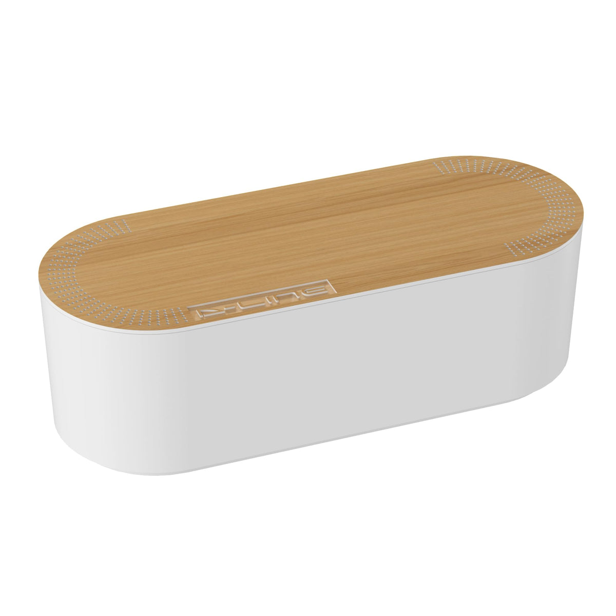 D-Line Cable Tidy Box, Hide & Conceal Extension Blocks, Desk Cable Management Solution, TV Wire Tidy, Made from Electrically Safe ABS Material - 325mm (L) x 125mm (W) 115mm (H) - Small, White