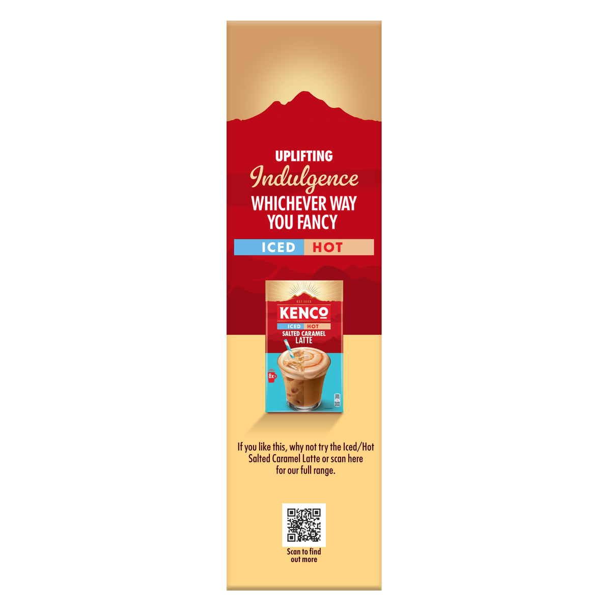 Kenco Iced Hot Salted Caramel Latte Sachets x8 (Pack of 5, Total 40 Sachets)