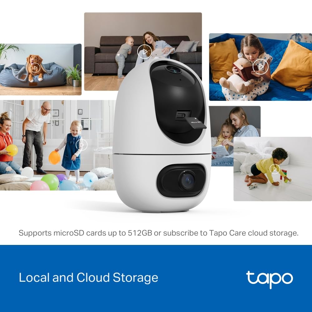 Tapo C210 2K 3MP Pan/Tilt Indoor Security Camera Pet Camera House Security