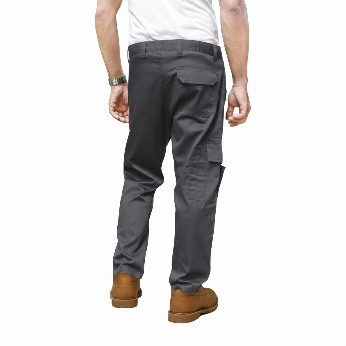 Multi Pockets Men Cargo Combat Work Trousers Work Pants with Button & Zip Fly