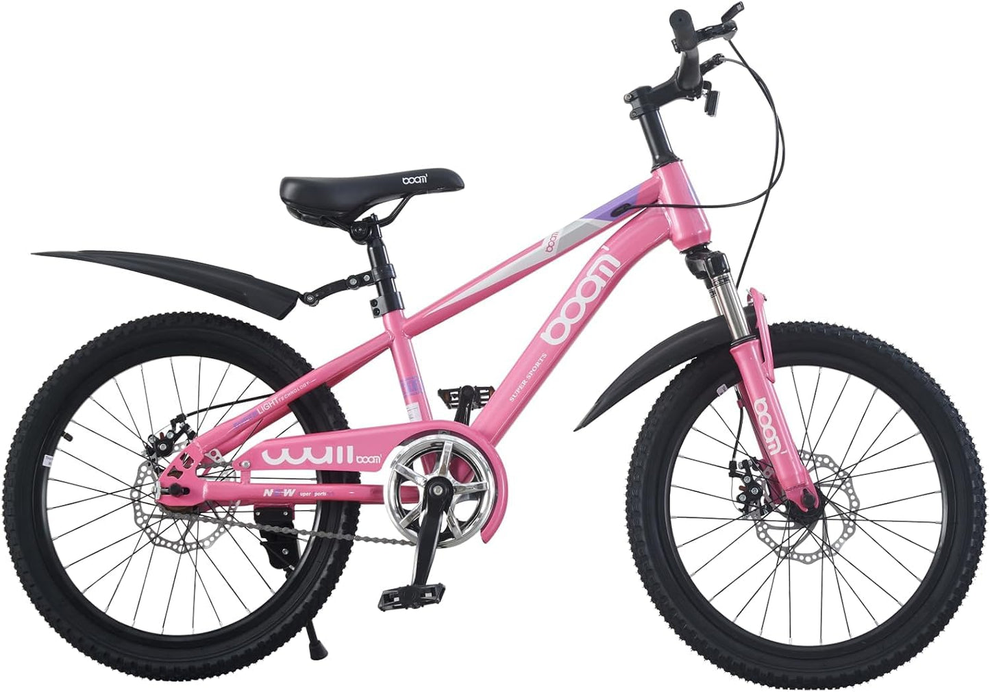 LSBIKE Kids Mountain Bike with Front Suspension & Disc Brakes — 18"/20"/22" | Ages 5-13