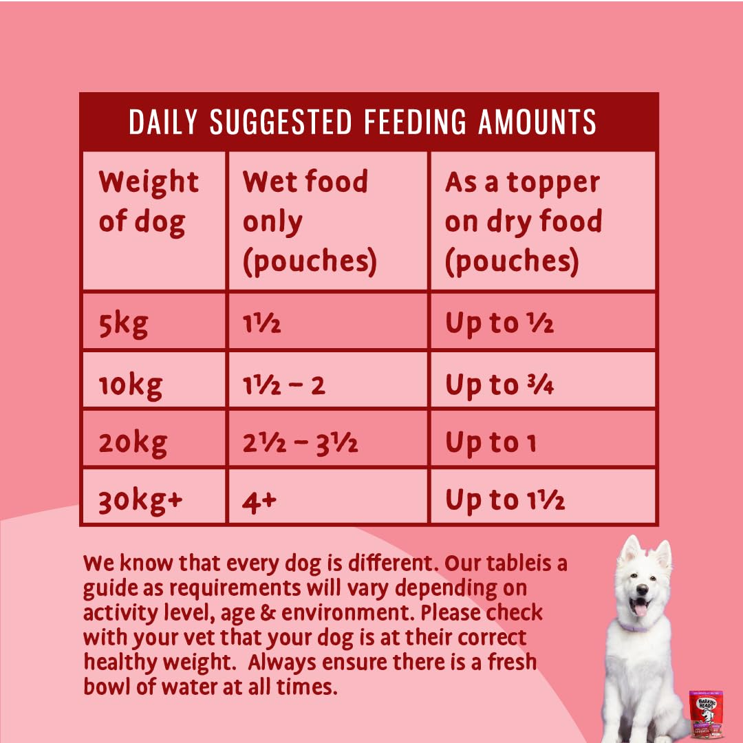 Barking Heads Adult Dog Food Wet Pouches Variety Pack Natural & Grain-Free with No Artificial Flavours Plus Added Vitamins & Minerals 6 x 300g