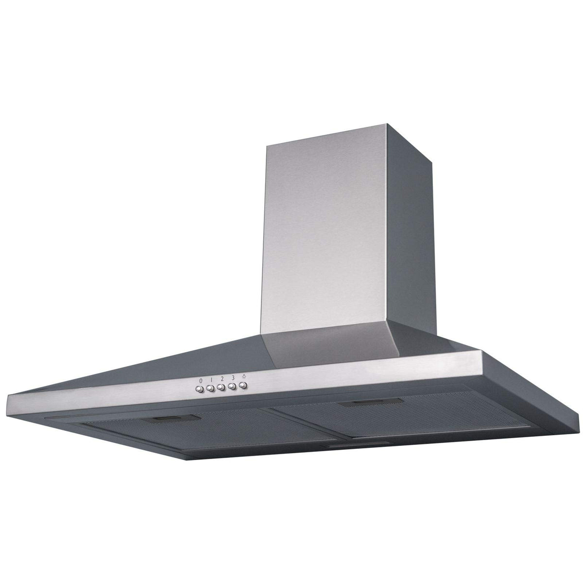 SIA 60cm Chimney Cooker Hood Kitchen Extractor Fan, Black, CHL60BL