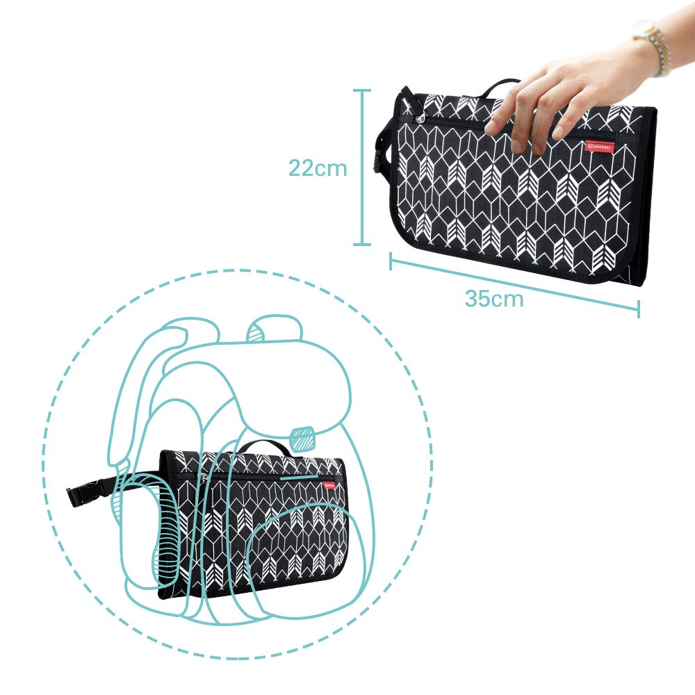 Lekebaby Portable Nappy Changing Mat Travel Baby Change Mat