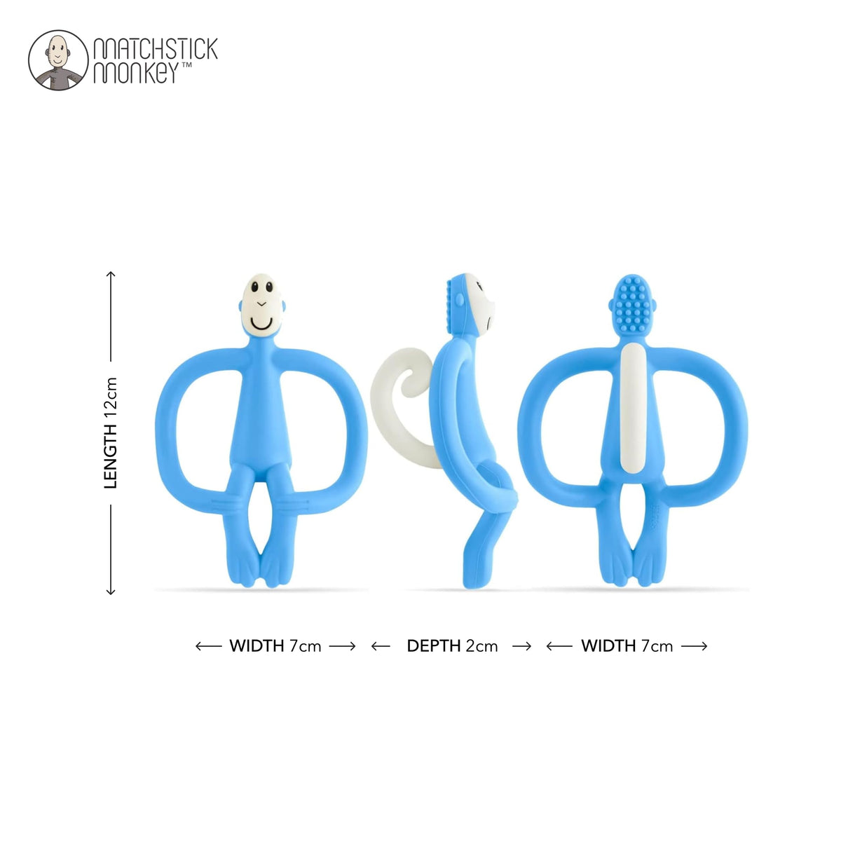 Matchstick Monkey Original Teether with Gel Applicator, Hearts